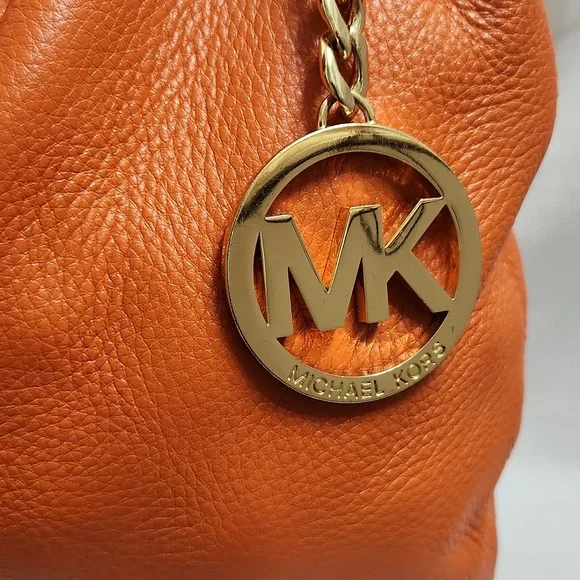 MICHAEL Michael Kors Orange Shoulder Bag with Chain Strap - Picture 5 of 16